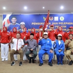 Para Atlet yang akan diberangkatkan ke Fornas ke 6 di Pelembang. Foto : ist.