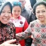 Risma dan Ketua Umum PDIP, Megawati.