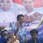 Emil usai peresmian posko pemenangan di Bojonegoro.