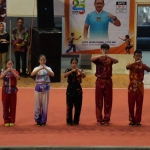 Atlet peserta kejuaraan Wushu