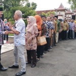 Pj Bupati saat Halalbihalal di Pendopo Ronggosukowati Pamekasan.