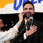 Zohran Mamdani saat kampanye.