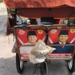 Tangkapan layar becak bantuan presiden yang diunggah oleh pengguna medsos yang diduga dijual di Lamongan