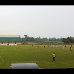 Pertandingan Liga 3 antara Blitar Poetra FC melawan Bumi Wali FC.


