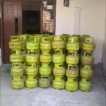 KOSONG - Salah satu supplier elpiji 3 kg di Nganjuk yang pasokannya macet. (soewandito/BANGSAONLINE)