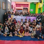 Bakti sosial yang dilakukan awak media bersama BPBD Jatim di Yayasan Panti Asuhan dan Tahfidz Incerah, Mojokerto.