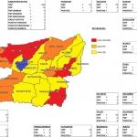 Peta sebaran Covid-19 di Kabupaten Blitar.