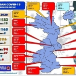 Peta sebaran Covid-19 di Kabupaten Gresik per 21 Mei 2020.