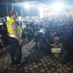 Ratusan sepeda motor yang terjaring razia balap liar. foto: ist.