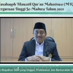Khoirun Nasik, Ketua Panitia MTQ Mahasiswa se-Perguruan Tinggi Madura.