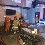 Kondisi Empror Spa Surabaya pasca kebakaran.