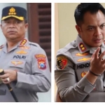 Kolase foto  Kapolrestabes Surabaya Kombes Pol Luthfie Sulistiawan dan Kapolres Bangkalan AKBP Hendro Sukmono