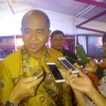 Pangdam V/Brawijaya Mayjen TNI Arif Rahman usai acara peresmian Proyek Pembangunan dan Rehab Pendopo Agung Trowulan Mojokerto, Minggu (17/12). Foto: SOFFAN/BANGSAONLINE