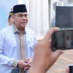 Wamen ATR/BPN, Ossy Dermawan, saat memberi keterangan terkait penyelenggaraan ICI atau International Conference on Infrastructure. 