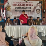FGD bertajuk "Melacak Jejak Bung Karno di Sidoarjo" yang digelar DPC PDIP Sidoarjo, Minggu (21/6/2026). foto: Mustain/BANGSAONLINE
