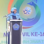 Gubernur Khofifah ketika menghadiri Musywil ke-16 PWM Jatim di Ponorogo.