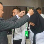 Sekretaris Daerah Kabupaten Sumenep Ir. Edy Rasiyadi, pada pembukaan Pelatihan Dasar CPNS Golongan II Angkatan 26 dan 27 tahun 2019, di SKD Batuan.