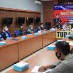 Sentra Penegakan Hukum Terpadu (Gakkumdu) Kabupaten Tuban mengadakan rapat koordinasi di Mapolres Tuban, Senin (28/9/2020). (foto: ist).