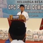 Gus Barra saat memberi sambutan dalam Safari Ramadhan Partai Demokrat Mojokerto.