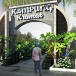 Tampak dari luar pintu masuk kampung keramat, untuk bisa menuju Kampung Keramat Kasin Klojen Kota Malang, diresmikan Wali Kota Malang HM. Anton, Selasa (13/2). Foto: ist