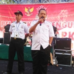 Ketua DPD APKLI Tuban, Suko Cahyono, ketika memberikan sambutan dan arahan kepada anggota.