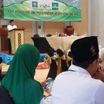 SAMBUTAN: Ketua LK PWNU Jatim dr Hidayatullah Sp.S saat pembukaan Raker, di Kota Batu, Jumat (25/1) petang. foto: istimewa