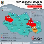Peta Sebaran Covid-19 di Kabupaten Tuban.