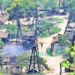 Kawasan Geoheritage Wonocolo, di puncak hamparan minyak bumi Kecamatan Kedewan Bojonegoro. 