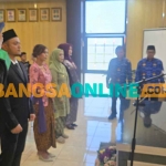 Pelantikan 4 PPAT Kantah Kabupaten Pasuruan. Foto: ANDI SIRAJUDIN/BANGSAONLINE