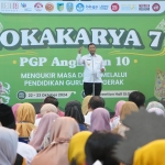 Pjs Bupati Kediri Heru Wahono Santoso, saat memberi sambutan. (Ist).
