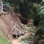 Plengsengan yang ambrol di Tulungagung. 