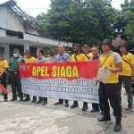 Peserta sosialisasi saat menggelar apel siaga. Foto : Ist.