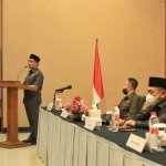 Wakil Wali Kota Pasuruan, Adi Wibowo, saat mensosialisasikan kenaikan UMK 2023.