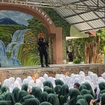 Sosialisasi yang dilakukan petugas dari KAI Daop 7 Madiun di hadapan ratusan pelajar. Foto: Ist