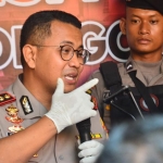 Kapolres Bojonegoro AKBP M. Budi Hendrawan memberikan keterangan terkait kasus kerusuhan, Rabu (18/12/19).