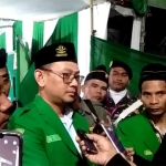 Gus Syafiq memberikan keterangan usai sidang pleno pemilihan Ketua PW Ansor Jatim.