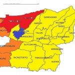 Peta sebaran Covid-19 di Kabupaten Blitar.