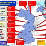 Peta sebaran Covid-19 di Gresik.