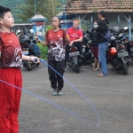 Atlet Wushu dari Jember saat berlatih dalam rangka menyambut Porprov Jatim 2022.