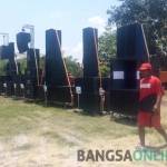 Puluhan audio sound system terjejer rapi di lokasi Bojonegoro Expo 2016. foto: eky nurhadi/ BANGSAONLINE