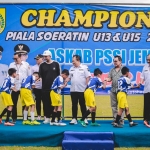 Penutupan Piala Soeratin U-13 dan U-15, usai pertandingan final di Stadion Notohadinegoro, Rabu (25/1/2023).