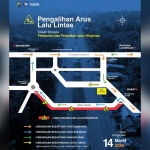 Pemberitahuan penutupan dan pengalihan jalan. (Ist)