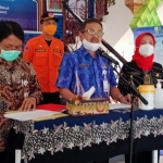 Gugus Tugas Percepatan Penanganan Covid-19 Kabupaten Sampang saat merilis jumlah pasien terpapar Corona.