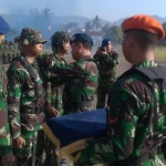 Suasana penutupan latihan berganda di Pacitan. 