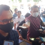 Kasatreskrim Polres Tuban, AKP M Gananta saat memberikan keterangan kepada awak media.