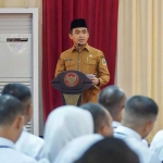 Wali Kota Pasuruan saat memberi sambutan.