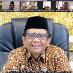 Silaturahim Menkopolhukam RI Mahfud MD dengan para tokoh Madura sedunia yang berlangsung secara virtual, Sabtu (28/8/2021).