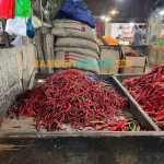 Harga cabai merah keriting di Jatim hari ini melambung. Foto: Sulthon/BANGSAONLINE.