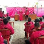 DPC PDI-P Ponorogo menggelar apel siaga jelang Pilkada Serentak 9 Desember 2020.