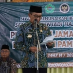 Bupati Pamekasan saat memberi sambutan.